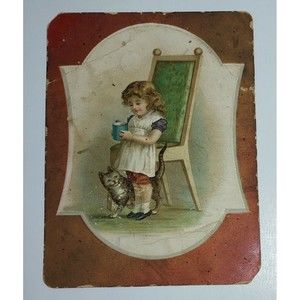 Antique Dayton Spice Mills - Jersey Coffee Christmas Victorian Trade Card